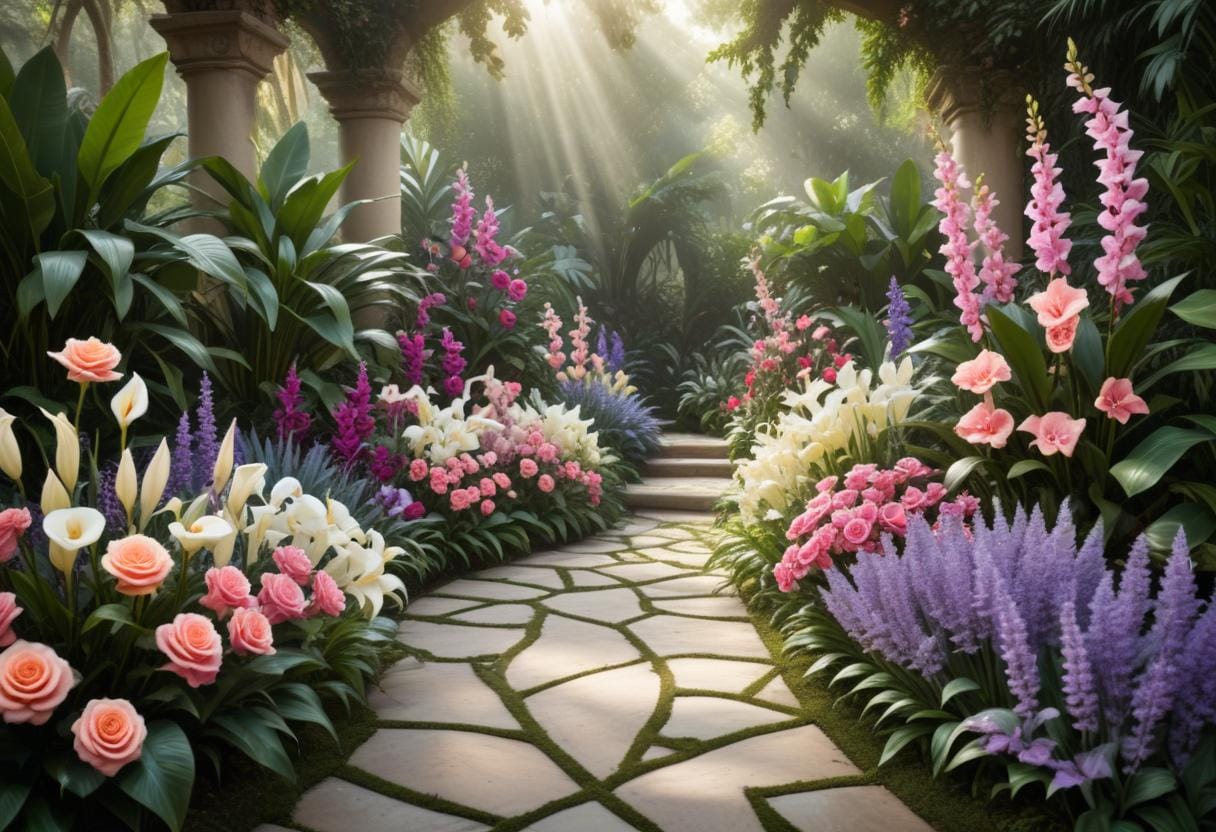 Upptäck den underbara världen av blommor! illustration